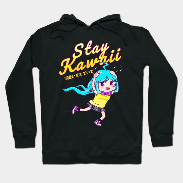 Anime - Stay Kawaii Cute JK Character Shirt Hoodie by myfairx